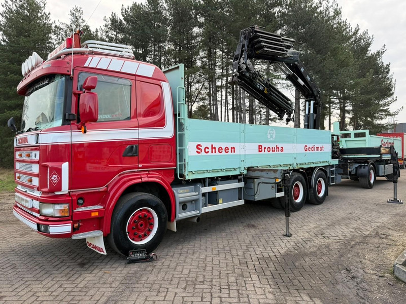 Scania 164L-480 V8 6x4 BAUSTOFF + KRAN HIAB 350-4 + JIB 90-4 - *TOP ZUSTAND* - ROTATOR - RADIO - RETARDER - BLATT / AP ACHSEN - BELGISCHE LKW - Vrachtwagen met open laadbak, Kraanwagen: afbeelding 3 Scania 164L-480 V8 6x4 BAUSTOFF + KRAN HIAB 350-4 + JIB 90-4 - *TOP ZUSTAND* - ROTATOR - RADIO - RETARDER - BLATT / AP ACHSEN - BELGISCHE LKW - Vrachtwagen met open laadbak, Kraanwagen: afbeelding 3
