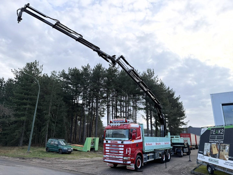 Scania 164L-480 V8 6x4 + CRANE HIAB 350-4 + JIB 90-4 - *TOP CONDITION* - ROTATOR - RADIO - RETARDER - STEEL SPRING / HUB REDUCTION - BE TRUCK - Kraanwagen: afbeelding 4 Scania 164L-480 V8 6x4 + CRANE HIAB 350-4 + JIB 90-4 - *TOP CONDITION* - ROTATOR - RADIO - RETARDER - STEEL SPRING / HUB REDUCTION - BE TRUCK - Kraanwagen: afbeelding 4