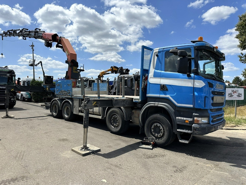 Scania G440 8x4 + (25m!) CRANE PALFINGER PK78002 SH G 8x + WINCH - PLATFORM 6m25 - MANUAL - HUB REDUCTION - STEEL SPRING - EURO 5 - BE TRUCK - Kraanwagen: afbeelding 1 Scania G440 8x4 + (25m!) CRANE PALFINGER PK78002 SH G 8x + WINCH - PLATFORM 6m25 - MANUAL - HUB REDUCTION - STEEL SPRING - EURO 5 - BE TRUCK - Kraanwagen: afbeelding 1
