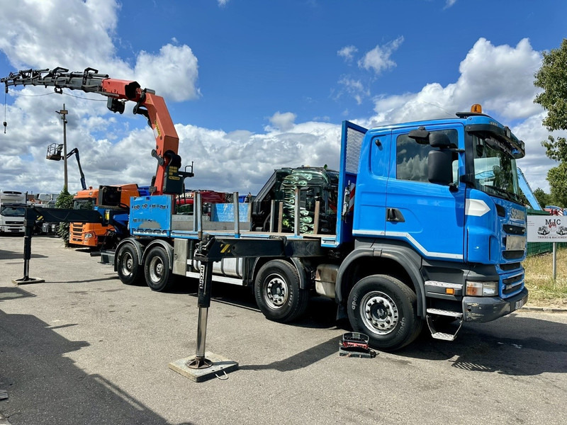 Scania G440 8x4 PRITSCHE + KRAN (26.5m!) PALFINGER PK78002 SH G 8x + 1 + WINCH - PLATFORM 6m25 - MANUAL - HUB REDUCTION - STEEL SPRING - EURO 5 - BE TRUCK - Vrachtwagen met open laadbak, Kraanwagen: afbeelding 2 Scania G440 8x4 PRITSCHE + KRAN (26.5m!) PALFINGER PK78002 SH G 8x + 1 + WINCH - PLATFORM 6m25 - MANUAL - HUB REDUCTION - STEEL SPRING - EURO 5 - BE TRUCK - Vrachtwagen met open laadbak, Kraanwagen: afbeelding 2