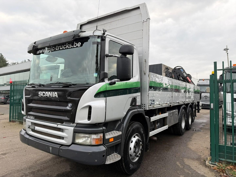 Scania P380 8x4 TRIDEM + CRANE HIAB 166 ES-5 HIPRO - ROTATOR + RADIO - 7m60 PLATFORM - MANUAL - LIFT + STEERING AXLE - Kraanwagen: afbeelding 4 Scania P380 8x4 TRIDEM + CRANE HIAB 166 ES-5 HIPRO - ROTATOR + RADIO - 7m60 PLATFORM - MANUAL - LIFT + STEERING AXLE - Kraanwagen: afbeelding 4