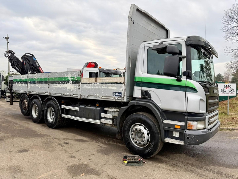 Scania P380 8x4 TRIDEM + CRANE HIAB 166 ES-5 HIPRO - ROTATOR + RADIO - 7m60 PLATFORM - MANUAL - LIFT + STEERING AXLE - Kraanwagen: afbeelding 3 Scania P380 8x4 TRIDEM + CRANE HIAB 166 ES-5 HIPRO - ROTATOR + RADIO - 7m60 PLATFORM - MANUAL - LIFT + STEERING AXLE - Kraanwagen: afbeelding 3