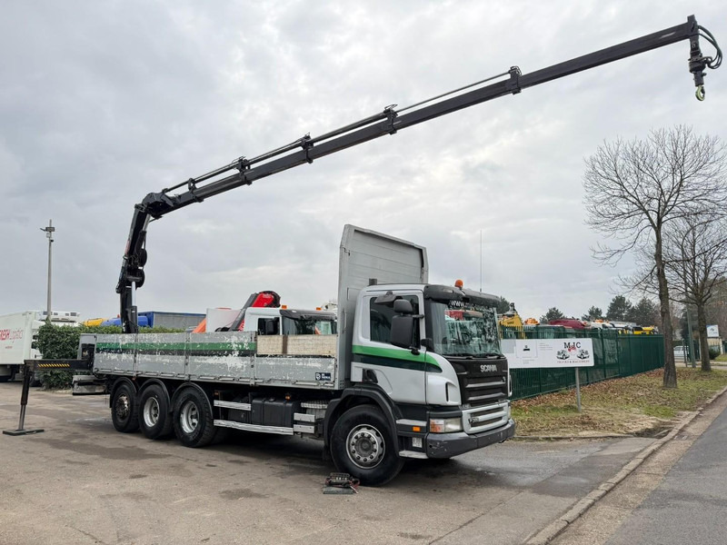 Scania P380 8x4 TRIDEM + CRANE HIAB 166 ES-5 HIPRO - ROTATOR + RADIO - 7m60 PLATFORM - MANUAL - LIFT + STEERING AXLE - Kraanwagen: afbeelding 1 Scania P380 8x4 TRIDEM + CRANE HIAB 166 ES-5 HIPRO - ROTATOR + RADIO - 7m60 PLATFORM - MANUAL - LIFT + STEERING AXLE - Kraanwagen: afbeelding 1