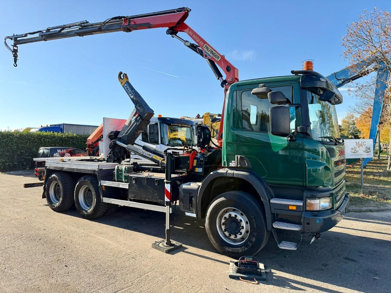 Scania P400 6x4 ABROLLKIPPER + KRAN PALFINGER PK9001 EH - RETARDER - 5/6F + ROTATOR + RADIO - WB 3m90 - EURO 5 - HUB REDUCTION / SPRING - BE TRUCK - Haakarmsysteem vrachtwagen: afbeelding 2 Scania P400 6x4 ABROLLKIPPER + KRAN PALFINGER PK9001 EH - RETARDER - 5/6F + ROTATOR + RADIO - WB 3m90 - EURO 5 - HUB REDUCTION / SPRING - BE TRUCK - Haakarmsysteem vrachtwagen: afbeelding 2
