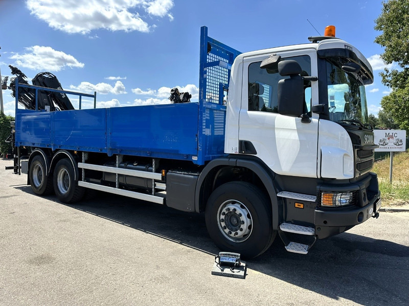 Scania P410 6x4 PRITSCHE + KRAN HIAB 166 ES-4 - RETARDER - ROTATOR - PLATFORM 6m80 - BIG AXLES HUB REDUCTION - STEEL SPRING - Vrachtwagen met open laadbak, Kraanwagen: afbeelding 1 Scania P410 6x4 PRITSCHE + KRAN HIAB 166 ES-4 - RETARDER - ROTATOR - PLATFORM 6m80 - BIG AXLES HUB REDUCTION - STEEL SPRING - Vrachtwagen met open laadbak, Kraanwagen: afbeelding 1