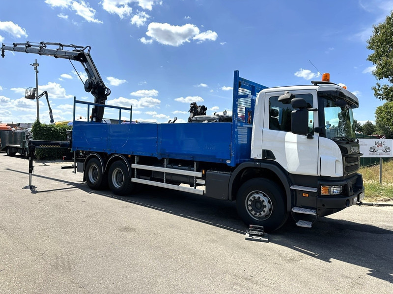 Scania P410 6x4 PRITSCHE + KRAN HIAB 166 ES-4 - RETARDER - ROTATOR - PLATFORM 6m80 - BIG AXLES HUB REDUCTION - STEEL SPRING - Vrachtwagen met open laadbak, Kraanwagen: afbeelding 3 Scania P410 6x4 PRITSCHE + KRAN HIAB 166 ES-4 - RETARDER - ROTATOR - PLATFORM 6m80 - BIG AXLES HUB REDUCTION - STEEL SPRING - Vrachtwagen met open laadbak, Kraanwagen: afbeelding 3