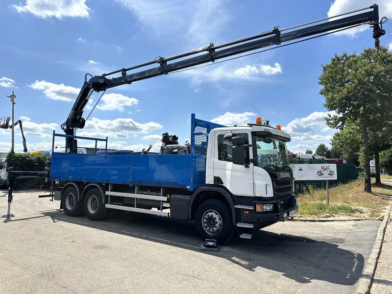 Scania P410 6x4 PRITSCHE + KRAN HIAB 166 ES-4 - RETARDER - ROTATOR - PLATFORM 6m80 - BIG AXLES HUB REDUCTION - STEEL SPRING - Vrachtwagen met open laadbak, Kraanwagen: afbeelding 2 Scania P410 6x4 PRITSCHE + KRAN HIAB 166 ES-4 - RETARDER - ROTATOR - PLATFORM 6m80 - BIG AXLES HUB REDUCTION - STEEL SPRING - Vrachtwagen met open laadbak, Kraanwagen: afbeelding 2