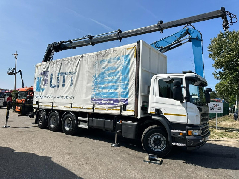 Scania P410 8x4 TRIDEM PRITSCHE PLANE + KRAN HIAB 244 EP-4 HIDUO - RETARDER - LIFT + STEERING AXLE - *327.000km* - RADIO - Schuifzeilen vrachtwagen, Kraanwagen: afbeelding 2 Scania P410 8x4 TRIDEM PRITSCHE PLANE + KRAN HIAB 244 EP-4 HIDUO - RETARDER - LIFT + STEERING AXLE - *327.000km* - RADIO - Schuifzeilen vrachtwagen, Kraanwagen: afbeelding 2