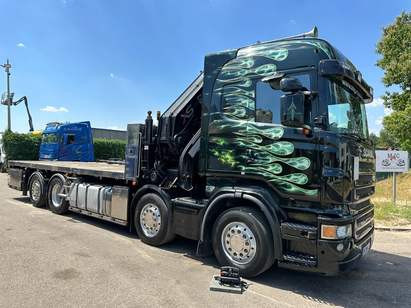 Scania R620 8x2 PRITSCHE + KRAN HIAB 800 EP-5 HIPRO - RETARDER - LIFT/STEERING AXLE - HIGHLINE SLEEPER - LEATHER - ALCOA - Vrachtwagen met open laadbak, Kraanwagen: afbeelding 1 Scania R620 8x2 PRITSCHE + KRAN HIAB 800 EP-5 HIPRO - RETARDER - LIFT/STEERING AXLE - HIGHLINE SLEEPER - LEATHER - ALCOA - Vrachtwagen met open laadbak, Kraanwagen: afbeelding 1
