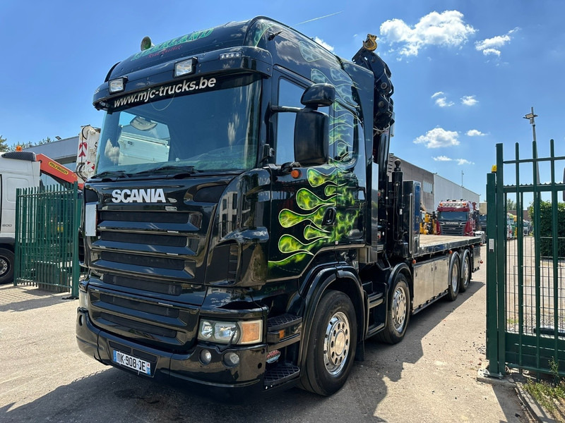 Scania R620 8x2 PRITSCHE + KRAN HIAB 800 EP-5 HIPRO - RETARDER - LIFT/STEERING AXLE - HIGHLINE SLEEPER - LEATHER - ALCOA - Vrachtwagen met open laadbak, Kraanwagen: afbeelding 4 Scania R620 8x2 PRITSCHE + KRAN HIAB 800 EP-5 HIPRO - RETARDER - LIFT/STEERING AXLE - HIGHLINE SLEEPER - LEATHER - ALCOA - Vrachtwagen met open laadbak, Kraanwagen: afbeelding 4