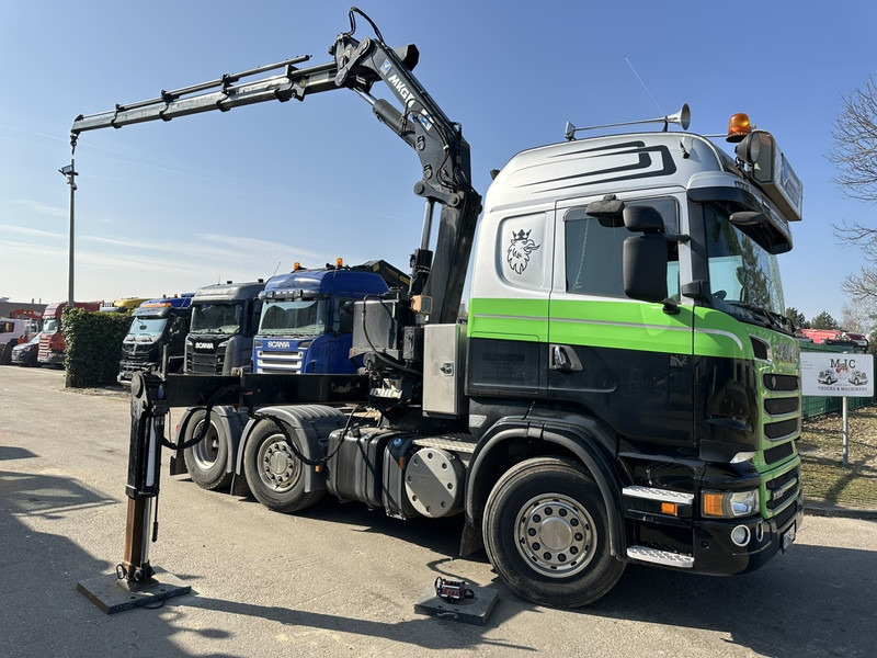 Scania R500 V8 6x2 TRACTOR + CRANE MKG HLK 231 HP (23tm) - 4x HYDR - RADIO - RETARDER - MANUAL - LIFT + STEERING AXLE - Trekker: afbeelding 2 Scania R500 V8 6x2 TRACTOR + CRANE MKG HLK 231 HP (23tm) - 4x HYDR - RADIO - RETARDER - MANUAL - LIFT + STEERING AXLE - Trekker: afbeelding 2
