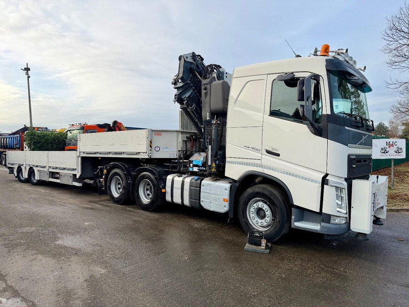 Volvo FH 460 6X4 TRACTOR + CRANE COPMA 530.7 + FlY-JIB 3 + ACS NOYENS LOWLOADER - 2x HYDR STEERING AXLES - Trekker: afbeelding 2 Volvo FH 460 6X4 TRACTOR + CRANE COPMA 530.7 + FlY-JIB 3 + ACS NOYENS LOWLOADER - 2x HYDR STEERING AXLES - Trekker: afbeelding 2