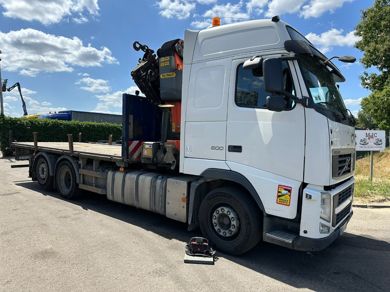 Volvo FH 500 6X2 PRITSCHE + KRAN PALFINGER PK50002 E 5x - RETARDER - PLATFORM 6m20 - TWISTLOCKS 20' - 561.000km - EURO 5 - Vrachtwagen met open laadbak, Kraanwagen: afbeelding 1 Volvo FH 500 6X2 PRITSCHE + KRAN PALFINGER PK50002 E 5x - RETARDER - PLATFORM 6m20 - TWISTLOCKS 20' - 561.000km - EURO 5 - Vrachtwagen met open laadbak, Kraanwagen: afbeelding 1