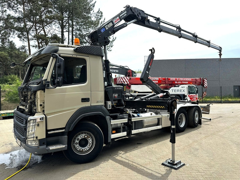 Volvo FM 370 6x2 HOOKLIFT 21T + CRANE HIAB 144 E-4 HIDUO - ENGINE / GEARBOX OK - CHASSIS OK - RUNNING + DRIVING - BE TRUCK - Haakarmsysteem vrachtwagen, Kraanwagen: afbeelding 3 Volvo FM 370 6x2 HOOKLIFT 21T + CRANE HIAB 144 E-4 HIDUO - ENGINE / GEARBOX OK - CHASSIS OK - RUNNING + DRIVING - BE TRUCK - Haakarmsysteem vrachtwagen, Kraanwagen: afbeelding 3