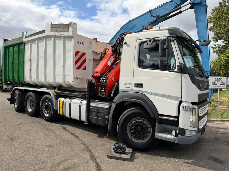 Volvo FM 420 8x2 HOOKLIFT + CRANE PALFINGER PK19.001 SLD B - *294.000km* - EURO 6 - LIFT + STEERING AXLE - I SHIFT - BE TRUCK - Haakarmsysteem vrachtwagen, Kraanwagen: afbeelding 2 Volvo FM 420 8x2 HOOKLIFT + CRANE PALFINGER PK19.001 SLD B - *294.000km* - EURO 6 - LIFT + STEERING AXLE - I SHIFT - BE TRUCK - Haakarmsysteem vrachtwagen, Kraanwagen: afbeelding 2