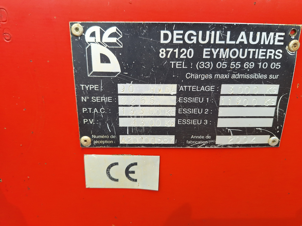 DEGUILLAUME HVD1310 - Mestverspreider: afbeelding 4 DEGUILLAUME HVD1310 - Mestverspreider: afbeelding 4