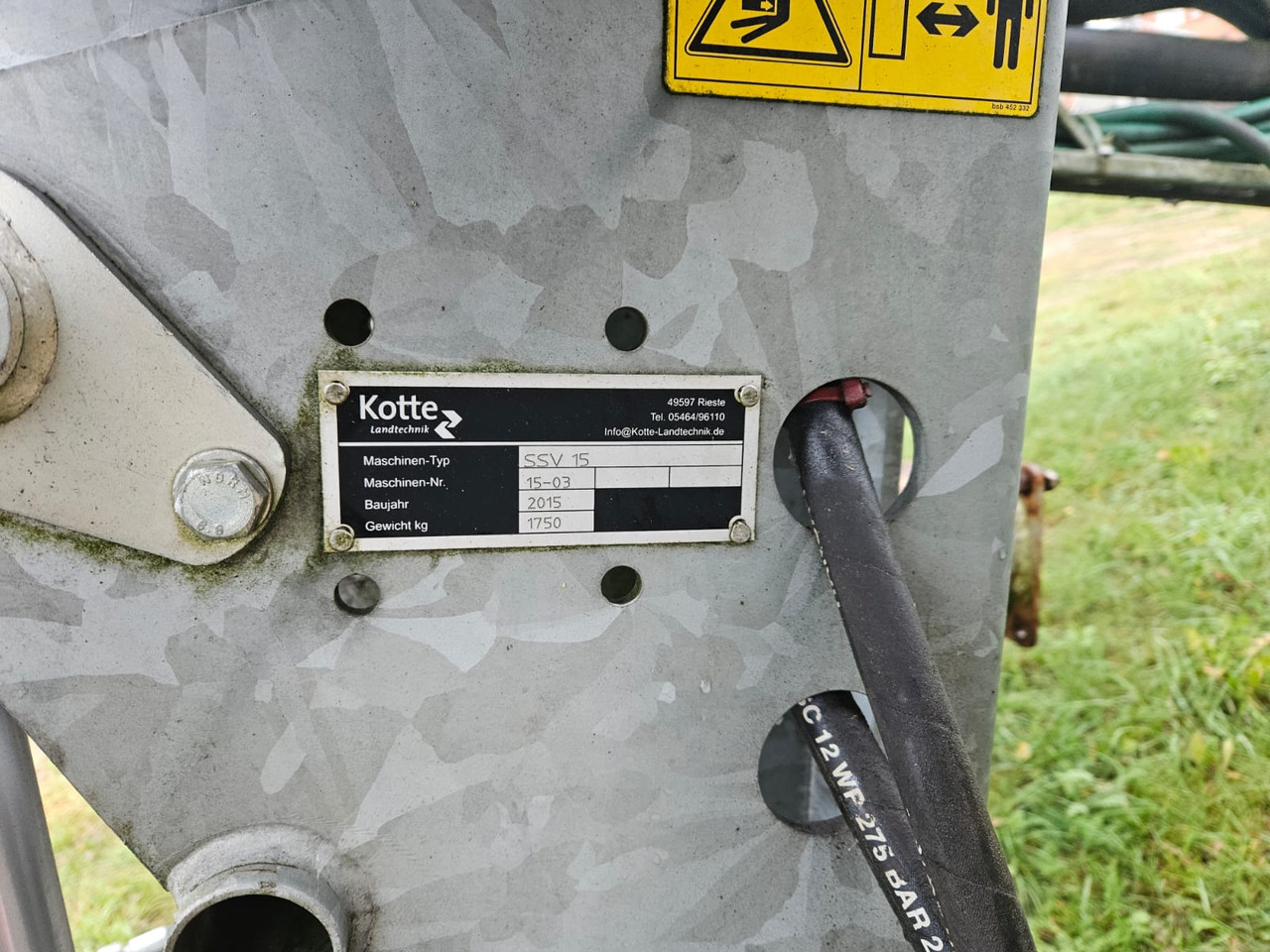 KOTTE SSV 15 - Mesttank: afbeelding 3 KOTTE SSV 15 - Mesttank: afbeelding 3