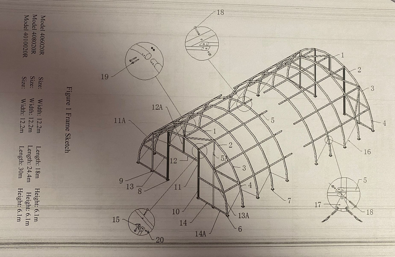 Inna 24.38 m x 12.19 m x 6.1 m - Gereedschap/ Toebehoor: afbeelding 5 Inna 24.38 m x 12.19 m x 6.1 m - Gereedschap/ Toebehoor: afbeelding 5
