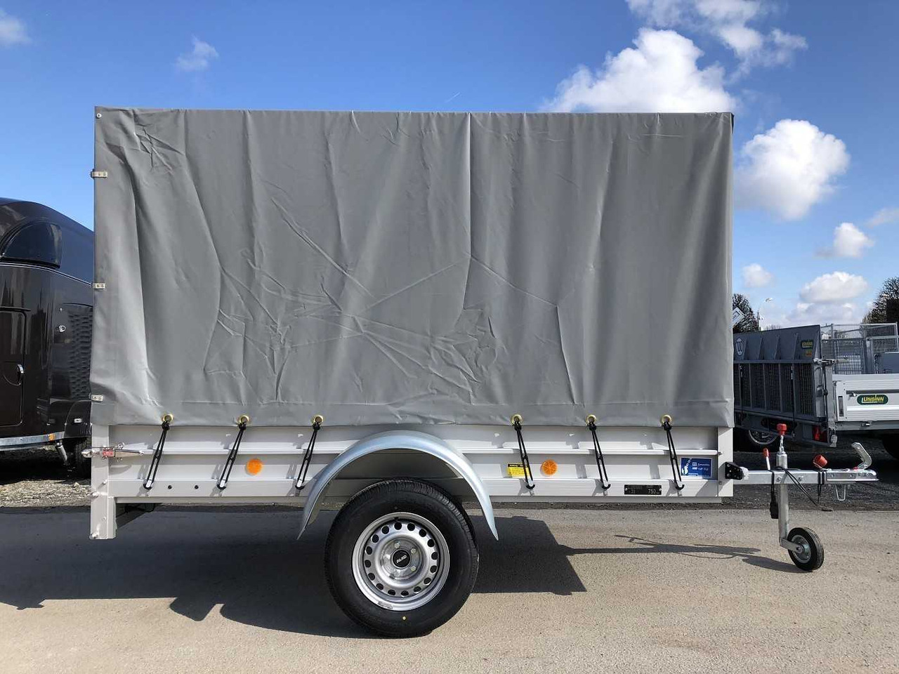 KOCH U4 mit Plane 1500 grau Kastenanhänger ungebremst - Aanhangwagen auto: afbeelding 1 KOCH U4 mit Plane 1500 grau Kastenanhänger ungebremst - Aanhangwagen auto: afbeelding 1