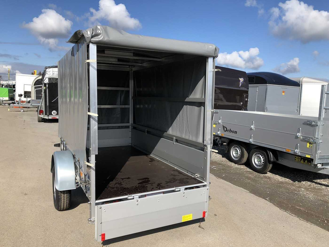 Nieuw Aanhangwagen auto KOCH U4 mit Plane 1500 grau Kastenanhänger ungebremst: afbeelding 7