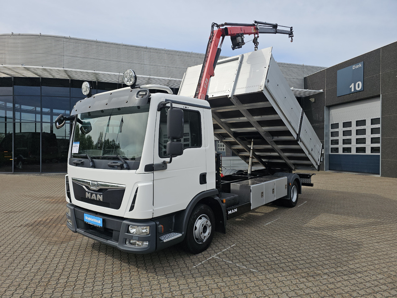 MAN TGL 10.220 - Kipper vrachtwagen, Kraanwagen: afbeelding 1 MAN TGL 10.220 - Kipper vrachtwagen, Kraanwagen: afbeelding 1