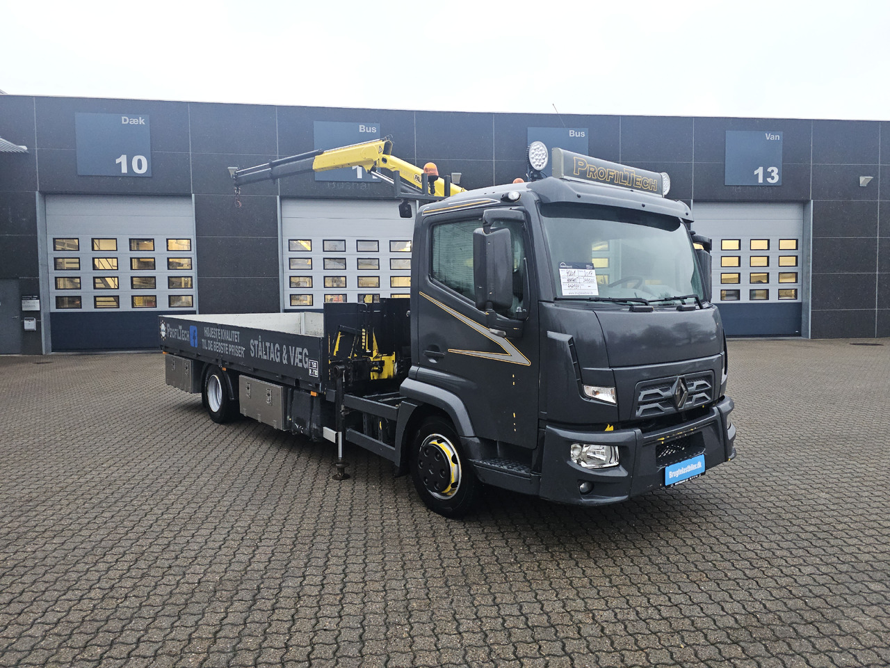 Renault D-Serie - Vrachtwagen met open laadbak, Kraanwagen: afbeelding 4 Renault D-Serie - Vrachtwagen met open laadbak, Kraanwagen: afbeelding 4