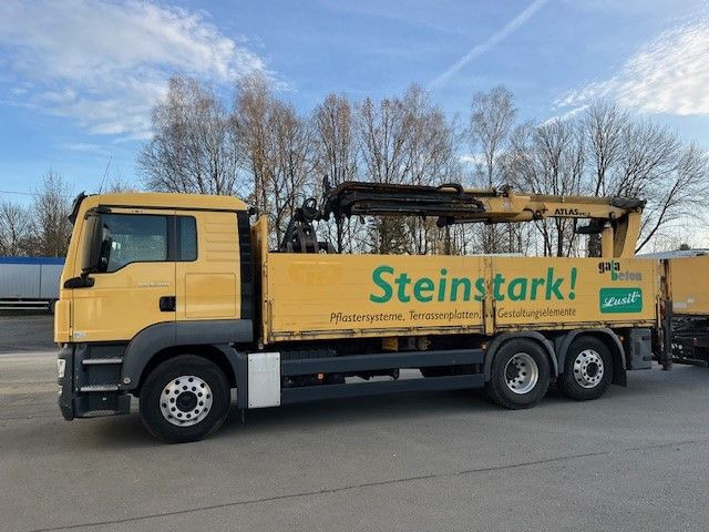 MAN TGS 26.400 Baustoff LKW mit Ladekran Atlas 210.2 MAN TGS 26.400 Baustoff LKW mit Ladekran Atlas 210.2 - Kraanwagen, Vrachtwagen met open laadbak: afbeelding 3 MAN TGS 26.400 Baustoff LKW mit Ladekran Atlas 210.2 MAN TGS 26.400 Baustoff LKW mit Ladekran Atlas 210.2 - Kraanwagen, Vrachtwagen met open laadbak: afbeelding 3