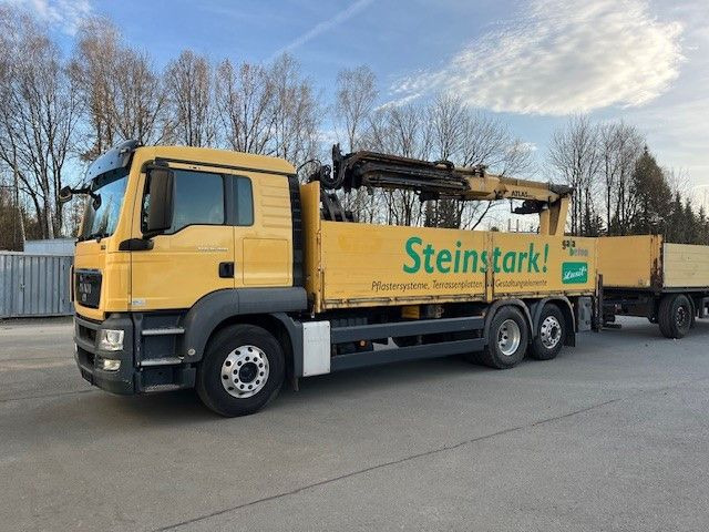 MAN TGS 26.400 Baustoff LKW mit Ladekran Atlas 210.2 MAN TGS 26.400 Baustoff LKW mit Ladekran Atlas 210.2 - Kraanwagen, Vrachtwagen met open laadbak: afbeelding 2 MAN TGS 26.400 Baustoff LKW mit Ladekran Atlas 210.2 MAN TGS 26.400 Baustoff LKW mit Ladekran Atlas 210.2 - Kraanwagen, Vrachtwagen met open laadbak: afbeelding 2