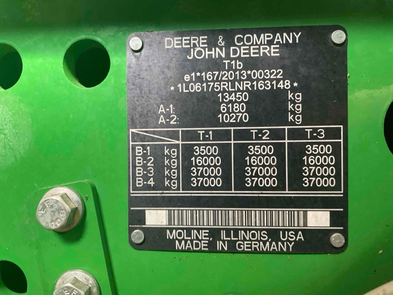 John Deere 6R 175 - Tractor: afbeelding 1 John Deere 6R 175 - Tractor: afbeelding 1