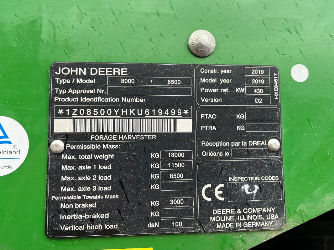 John Deere 8500 - Oogstmachine: afbeelding 4 John Deere 8500 - Oogstmachine: afbeelding 4