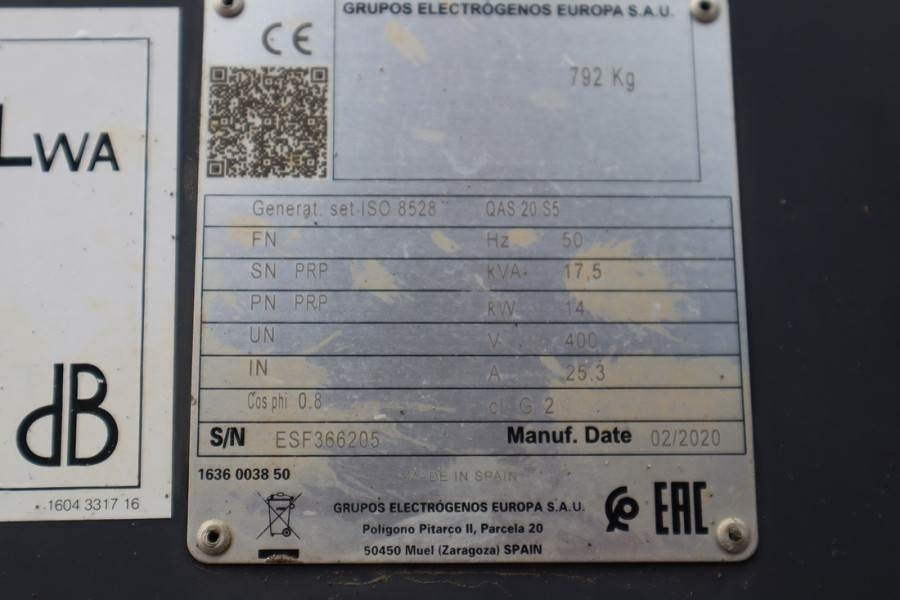 Atlas Copco QAS 20 S5 Valid inspection, *Guarantee! Diesel, 17 - Industrie generator: afbeelding 3 Atlas Copco QAS 20 S5 Valid inspection, *Guarantee! Diesel, 17 - Industrie generator: afbeelding 3