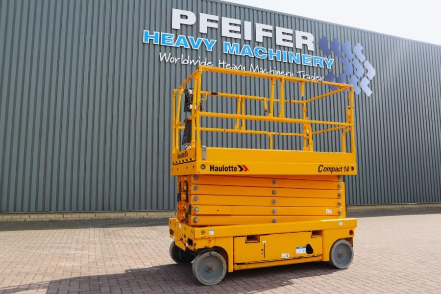Haulotte Compact 14 Electric, 14m Working Height, 350kg Cap - Schaarlift: afbeelding 1 Haulotte Compact 14 Electric, 14m Working Height, 350kg Cap - Schaarlift: afbeelding 1