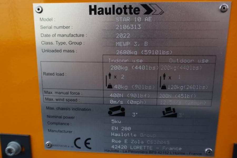 Haulotte Star 10AC Valid Inspection, *Guarantee! Electric, - Knikarmhoogwerker: afbeelding 5 Haulotte Star 10AC Valid Inspection, *Guarantee! Electric, - Knikarmhoogwerker: afbeelding 5