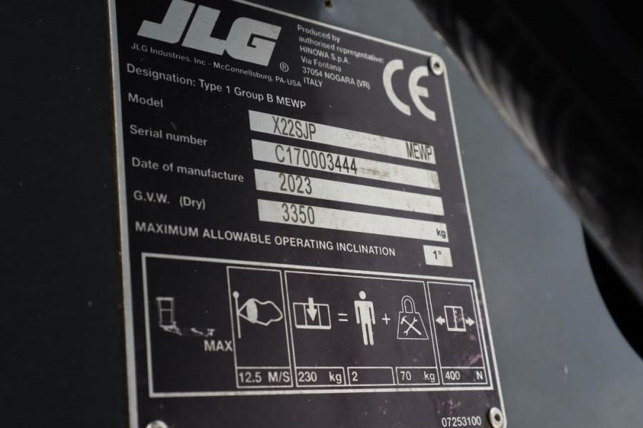 JLG X22SJP Unused, Valid inspection, *Guarantee! Dies - Knikarmhoogwerker: afbeelding 5 JLG X22SJP Unused, Valid inspection, *Guarantee! Dies - Knikarmhoogwerker: afbeelding 5