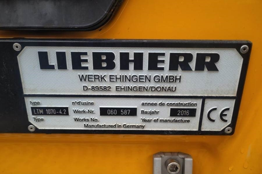 Alle terrein kraan Liebherr LTM1070-4.2 Dutch Vehicle Registration, Valid Insp: afbeelding 6