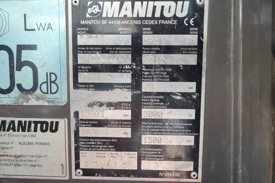 Ruw terrein heftruck Manitou M30-4 Valid Inspection, *Guarantee, Diesel, 4x4 Dr: afbeelding 6