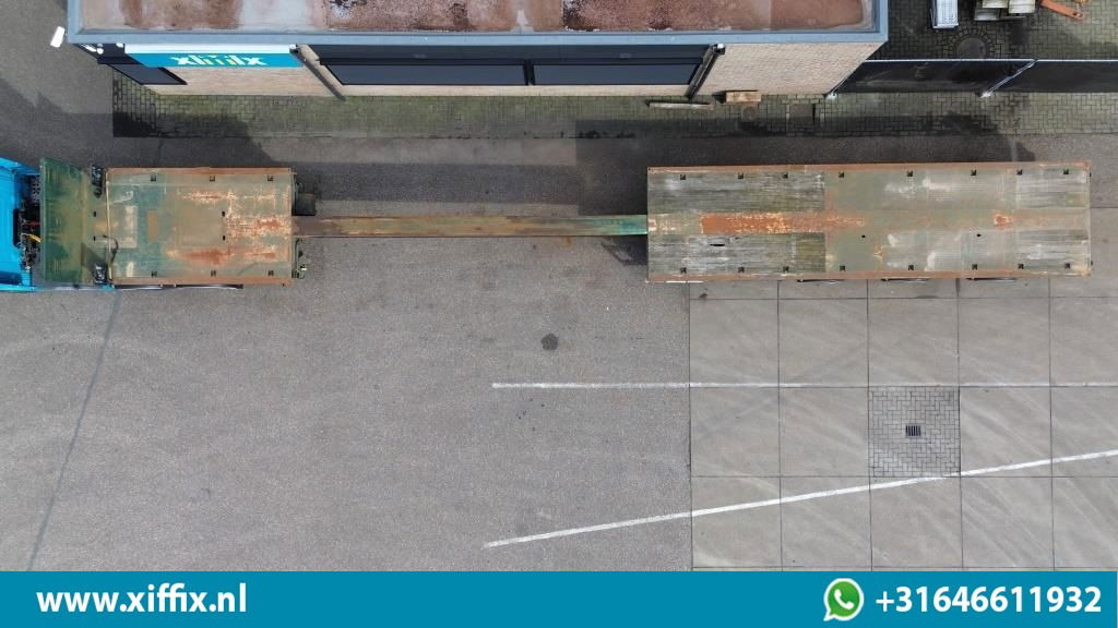 Broshuis 3-ass. Vlakke uitschuifbare Mega oplegger / 3x gestuurd - Open bak met boorden oplegger: afbeelding 3 Broshuis 3-ass. Vlakke uitschuifbare Mega oplegger / 3x gestuurd - Open bak met boorden oplegger: afbeelding 3