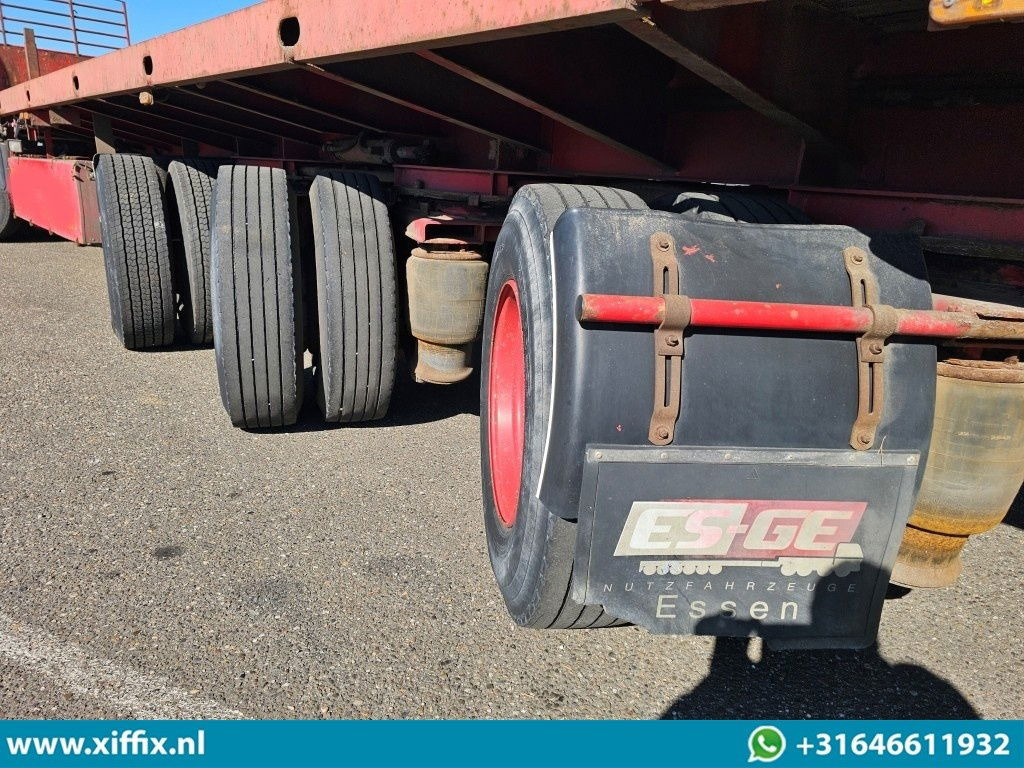 ES-GE 3-ass. Vlakke dubbel 2x uitschuifbare oplegger / 3x gestuurd - Open bak met boorden oplegger: afbeelding 5 ES-GE 3-ass. Vlakke dubbel 2x uitschuifbare oplegger / 3x gestuurd - Open bak met boorden oplegger: afbeelding 5