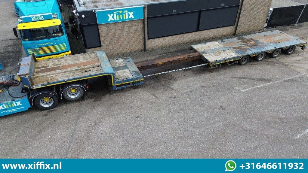 ES-GE 4-ass. Uitschuifbare semi dieplader / 78 cm. Hoog / 2x naloop gestuurd - Dieplader oplegger: afbeelding 1 ES-GE 4-ass. Uitschuifbare semi dieplader / 78 cm. Hoog / 2x naloop gestuurd - Dieplader oplegger: afbeelding 1