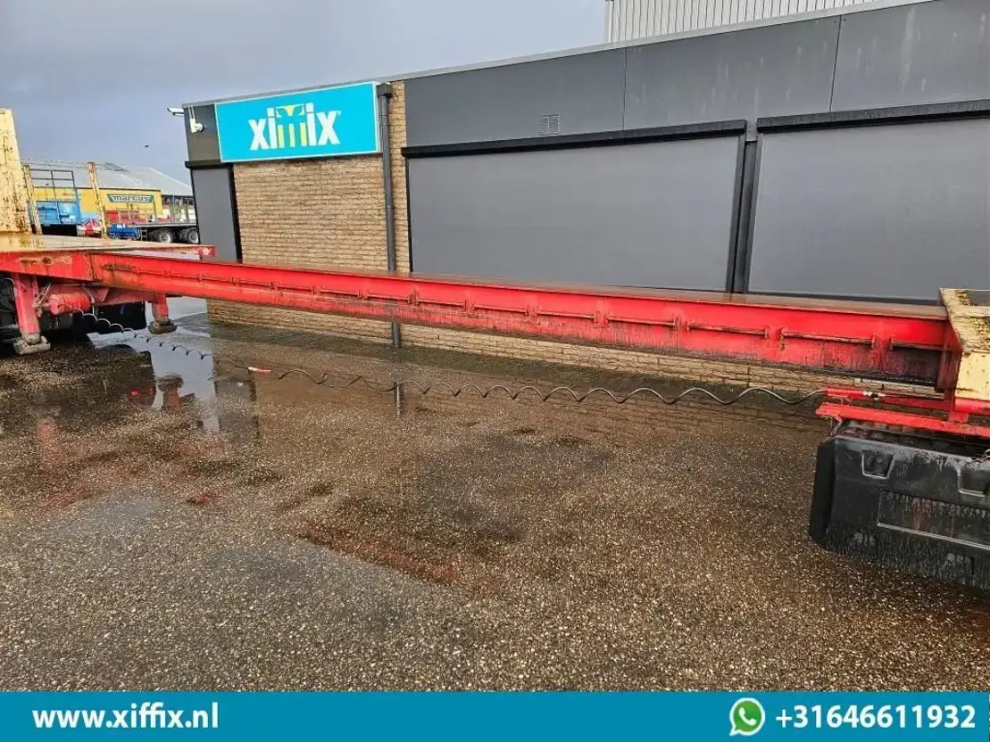 ES-GE 4-ass. Vlakke uitschuifbare Mega oplegger / 4x gestuurd / 14129 - Open bak met boorden oplegger: afbeelding 4 ES-GE 4-ass. Vlakke uitschuifbare Mega oplegger / 4x gestuurd / 14129 - Open bak met boorden oplegger: afbeelding 4