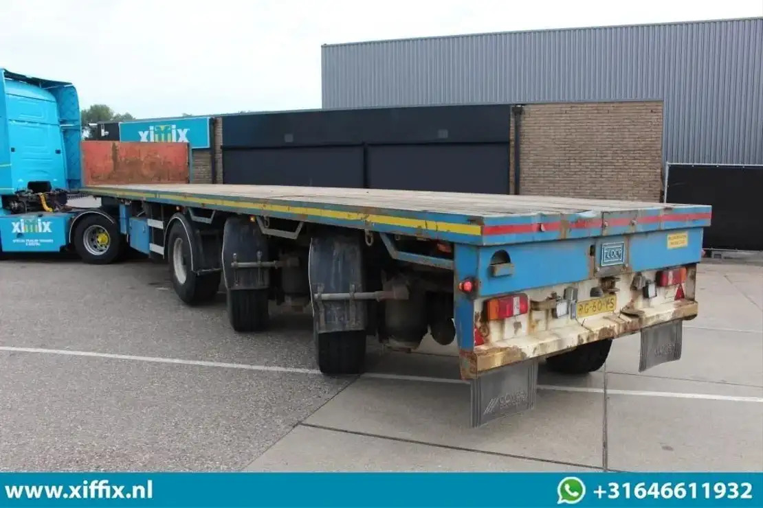 Floor 3-ass. Vlakke uitschuifbare oplegger / 2x gestuurd / 13907 - Open bak met boorden oplegger: afbeelding 3 Floor 3-ass. Vlakke uitschuifbare oplegger / 2x gestuurd / 13907 - Open bak met boorden oplegger: afbeelding 3