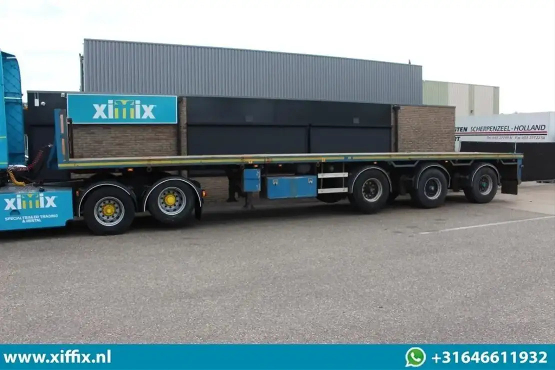 Floor 3-ass. Vlakke uitschuifbare oplegger / 2x gestuurd / 13907 - Open bak met boorden oplegger: afbeelding 5 Floor 3-ass. Vlakke uitschuifbare oplegger / 2x gestuurd / 13907 - Open bak met boorden oplegger: afbeelding 5