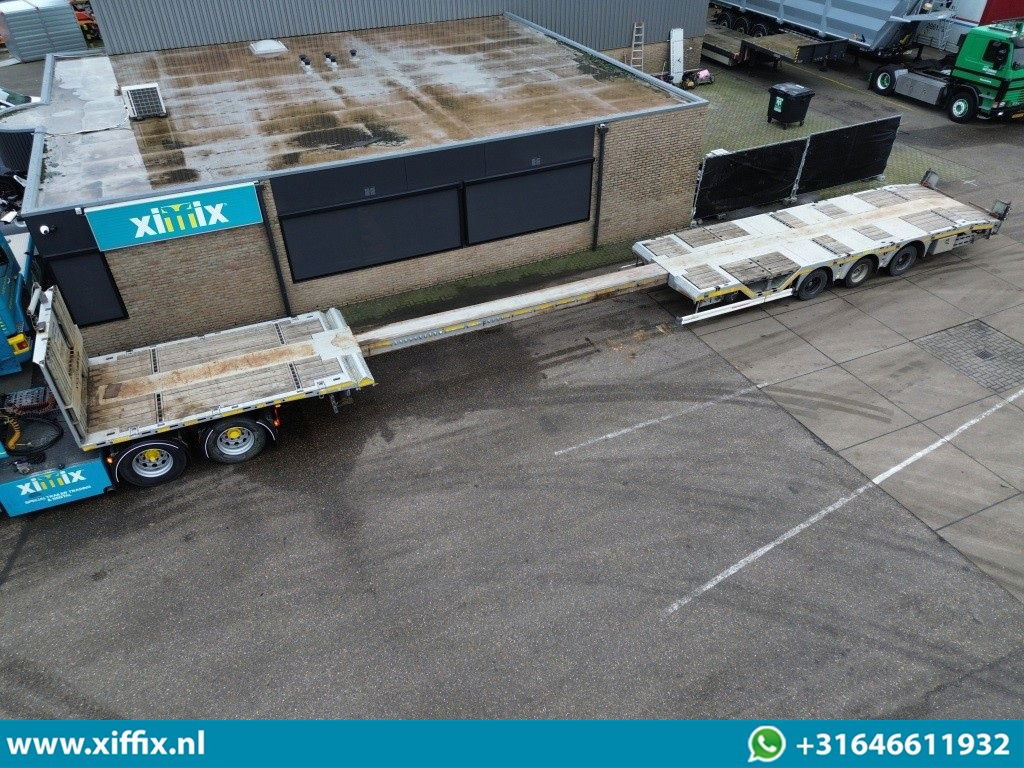 Kässbohrer 3-ass. Vlakke uitschuifbare Mega oplegger / Naloop gestuurd - Open bak met boorden oplegger: afbeelding 1 Kässbohrer 3-ass. Vlakke uitschuifbare Mega oplegger / Naloop gestuurd - Open bak met boorden oplegger: afbeelding 1