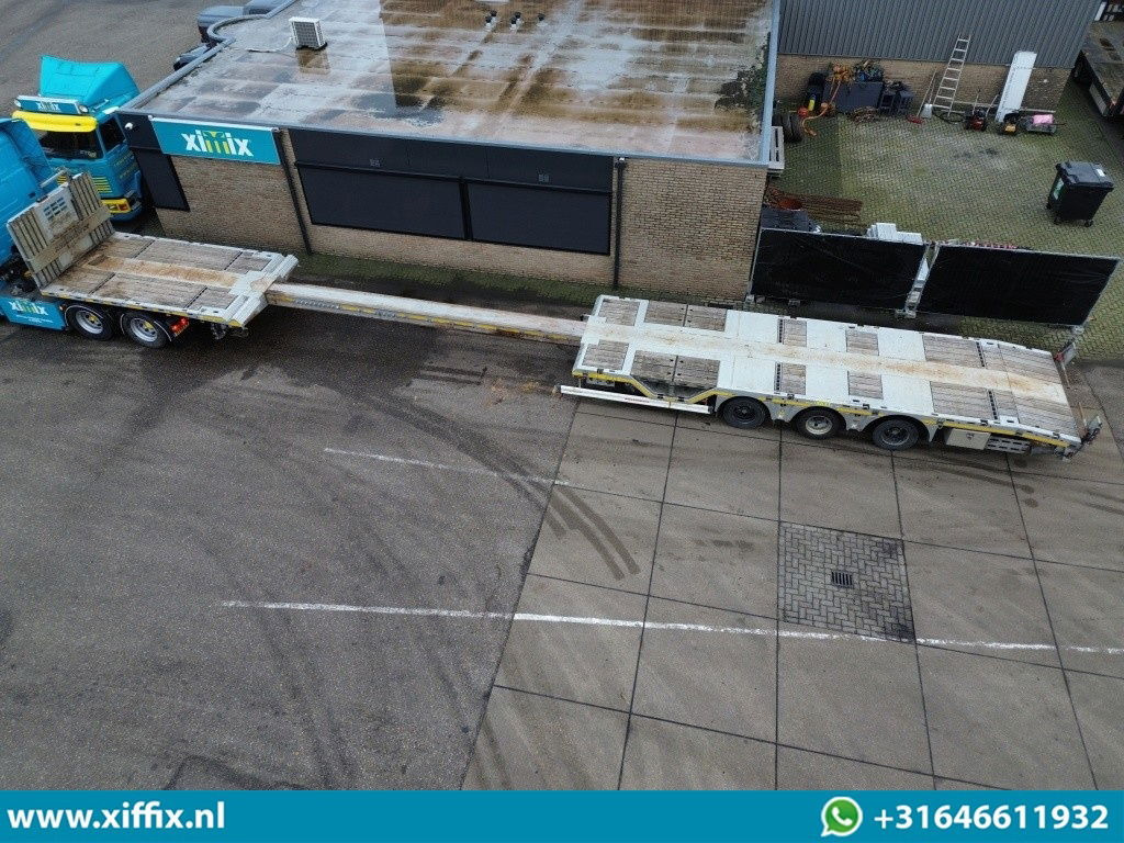 Kässbohrer 3-ass. Vlakke uitschuifbare Mega oplegger / Naloop gestuurd - Open bak met boorden oplegger: afbeelding 2 Kässbohrer 3-ass. Vlakke uitschuifbare Mega oplegger / Naloop gestuurd - Open bak met boorden oplegger: afbeelding 2