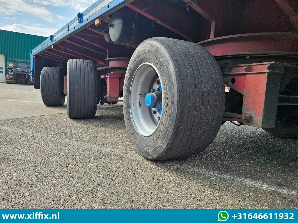 Lako 3-ass. Vlakke dubbel 2x uitschuifbare oplegger / 3x gestuurd - Open bak met boorden oplegger: afbeelding 5 Lako 3-ass. Vlakke dubbel 2x uitschuifbare oplegger / 3x gestuurd - Open bak met boorden oplegger: afbeelding 5