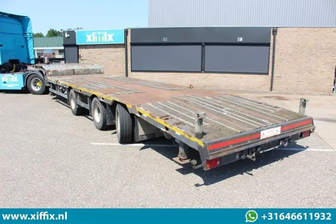 Meusburger 3-ass. Uitschuifbare semi dieplader / Naloop gestuurd / 13821 - Dieplader oplegger: afbeelding 4 Meusburger 3-ass. Uitschuifbare semi dieplader / Naloop gestuurd / 13821 - Dieplader oplegger: afbeelding 4