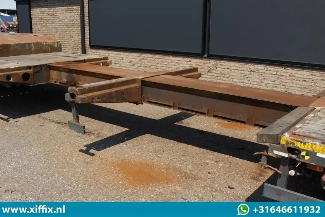 Meusburger 3-ass. Uitschuifbare semi dieplader met Alu. kleppen / Naloop gestuur - Dieplader oplegger: afbeelding 5 Meusburger 3-ass. Uitschuifbare semi dieplader met Alu. kleppen / Naloop gestuur - Dieplader oplegger: afbeelding 5