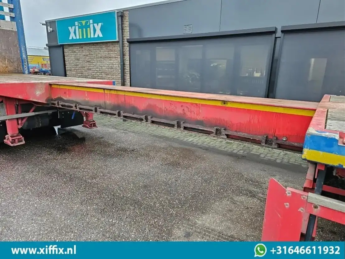 Meusburger 3-ass. Vlakke uitschuifbare oplegger / Naloop gestuurd / 14139 - Open bak met boorden oplegger: afbeelding 5 Meusburger 3-ass. Vlakke uitschuifbare oplegger / Naloop gestuurd / 14139 - Open bak met boorden oplegger: afbeelding 5