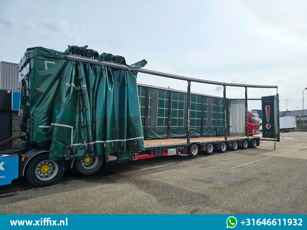 Meusburger 6-ass. Semi dieplader met elektrische huifopbouw / 3x naloop gestuurd - Dieplader oplegger: afbeelding 4 Meusburger 6-ass. Semi dieplader met elektrische huifopbouw / 3x naloop gestuurd - Dieplader oplegger: afbeelding 4