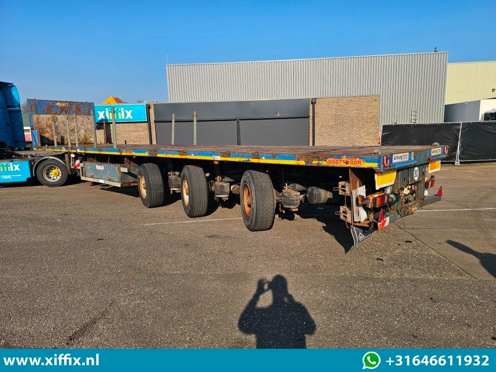 Nooteboom 3-ass. Vlakke uitschuifbare oplegger / 3x gestuurd - Open bak met boorden oplegger: afbeelding 4 Nooteboom 3-ass. Vlakke uitschuifbare oplegger / 3x gestuurd - Open bak met boorden oplegger: afbeelding 4